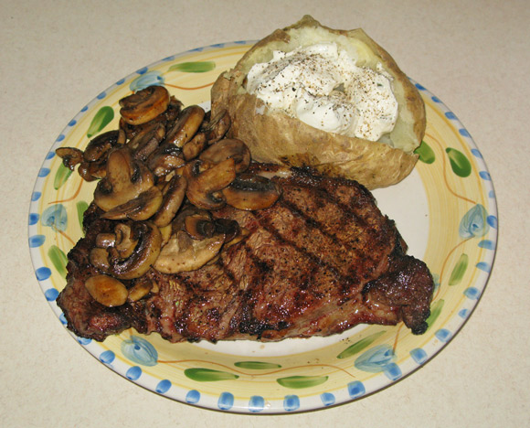 Ribeye Steak Dinner