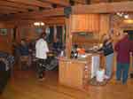 The kitchen inside of the little shack. Not much luxury. Pretty shabby interior, obviously. Look up "roughing it" in the dictionary, and they use this photo. I think we all felt quite deprived.